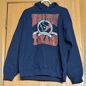 Houston Texans NFL Team Apparel Hoodie Navy Blue Size Large NWT